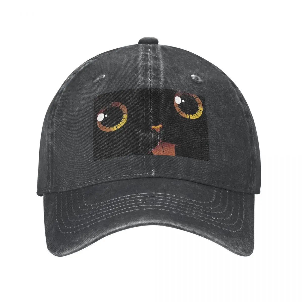 

Cute Black Cat Minimalist Tongue By Tobe Fonseca Baseball Caps Washed Denim Hats Adjustable Casquette Sports Baseball Cowboy Hat