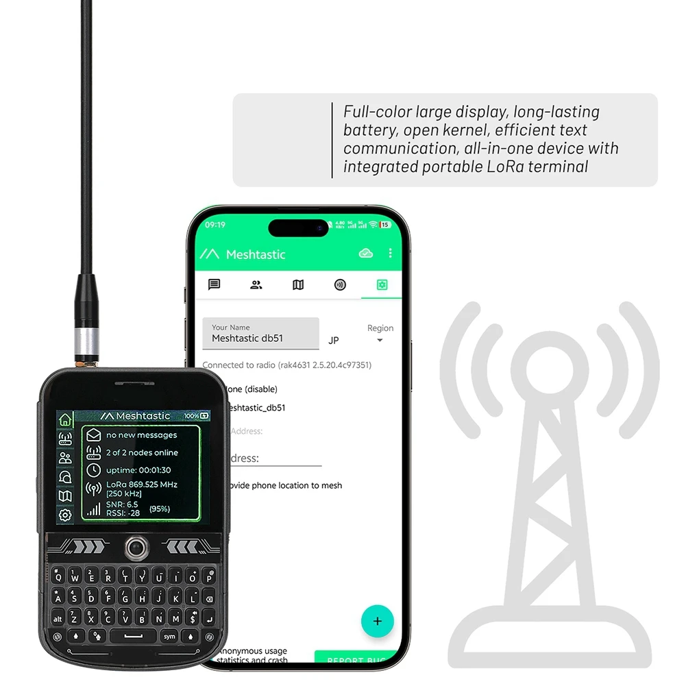 AA84 로라완 메쉬스타틱 포켓 트래커 노드 T-Deck Plus ESP32-S3 GPS 로라 메쉬 라디오 장거리 무선 통신용