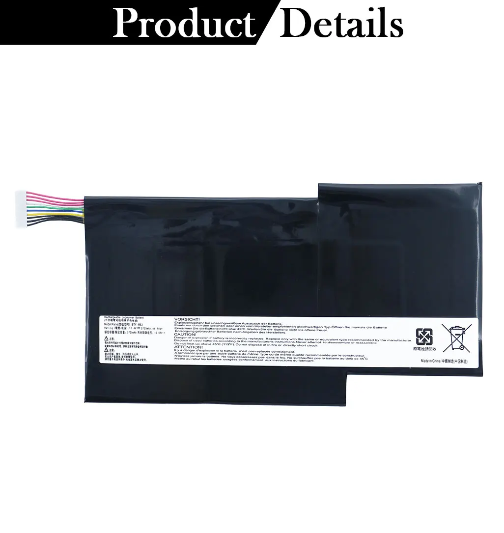 ORIGINAL BTY-M6J Battery For MSI GS63 GS63VR GS73 6RF Stealth Pro