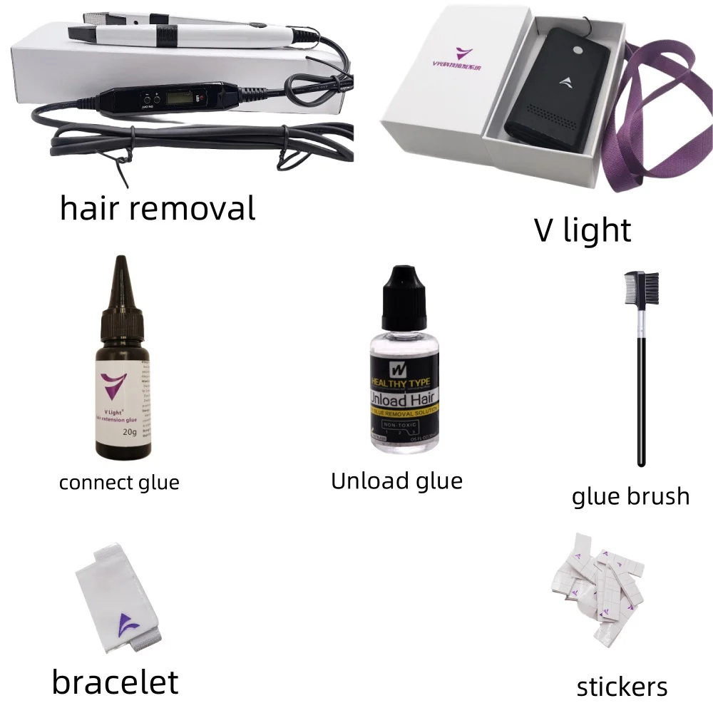 Popular V light Hair extension tools in salon 20min finish extension that The greatest invention