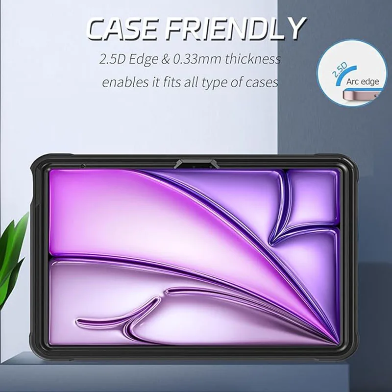 Premium Tempered Glass Screen Protector Set for iPad Air - High Definition Film, Pack of 2