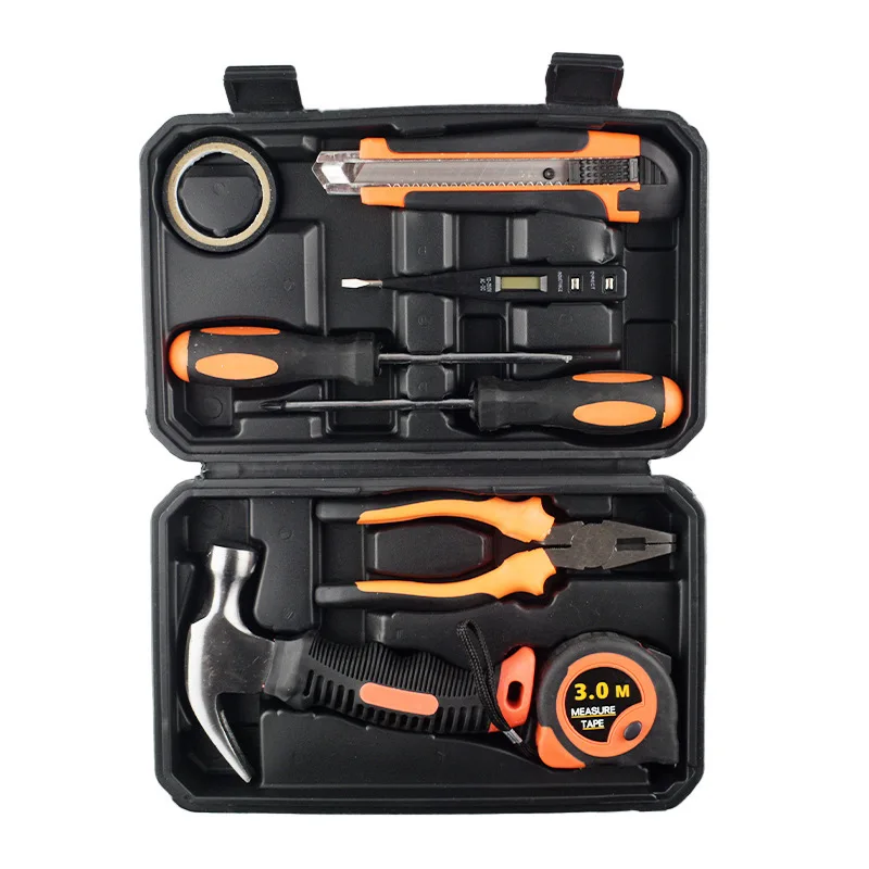 

Набор из 9 предметов для дома, набор инструментов, ящик для инструментов