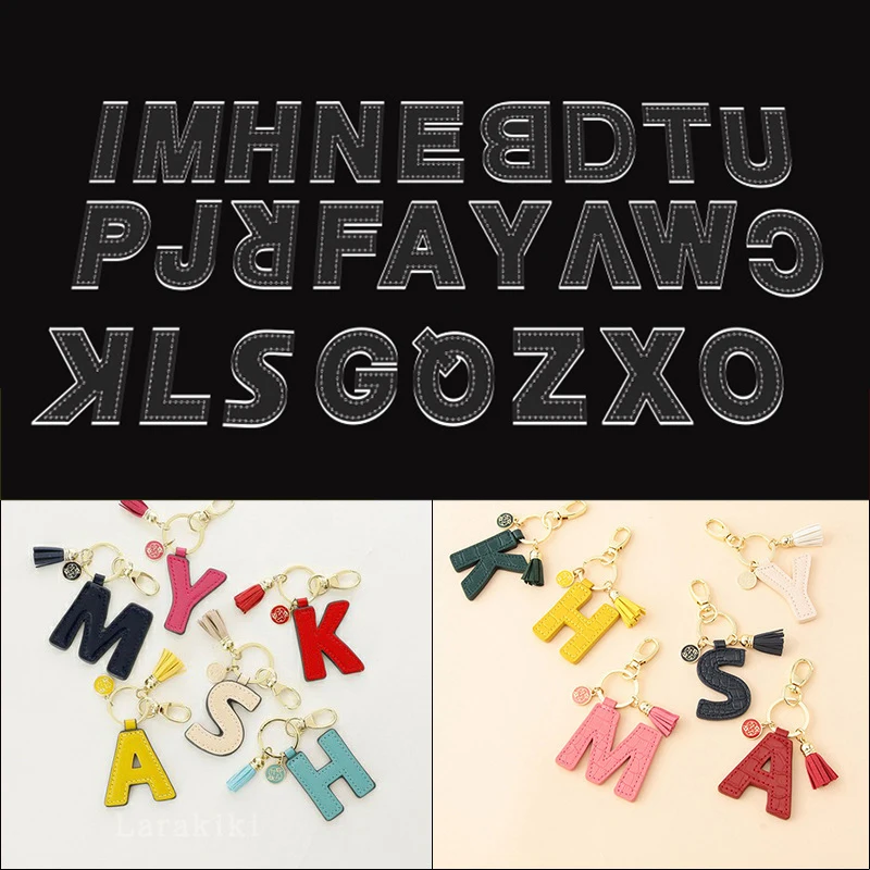 YOMDID Alphabets Acrylic Templates Leather Stencils DIY Key Chain Pendant Decor Mold Ornament Handmade Leathercraft Supplies leather craft tools