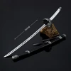 26cm Mortal Blade Kusabimaru Katana Set Anime Game Peripheral Metal Samurai Sword Weapon Model Ornament Crafts Gifts Toys Boys 3