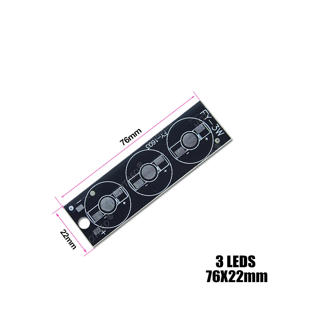 5 pz 3 LED 6 LED LED Alluminio Base Piastra 150mm con