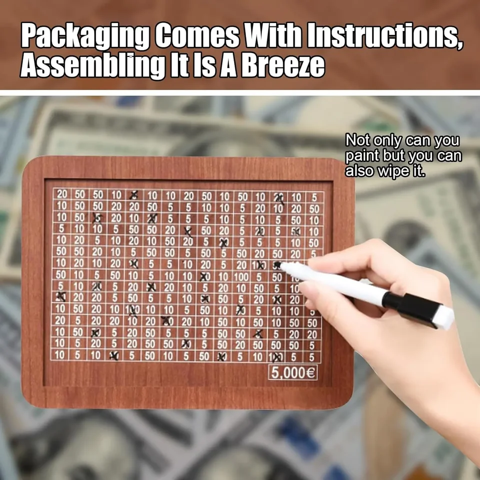 Hucha De Madera Para Escritorio Hucha Con Objetivo De Dinero Regalo De  Vacaciones Creativo Retro, image size:960x960