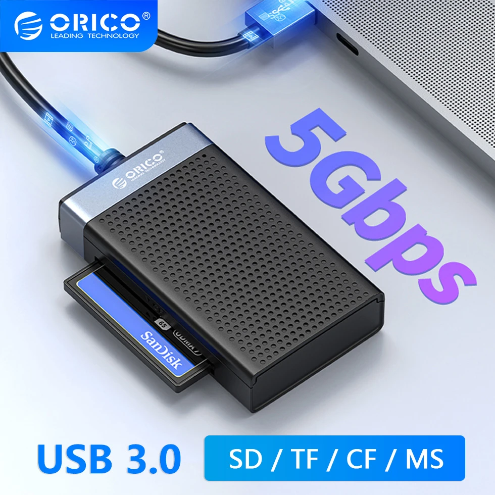 Orico Multi Memory Card Reader Micro Sd Tf Cf Ms Lector Adapter Usb A ...