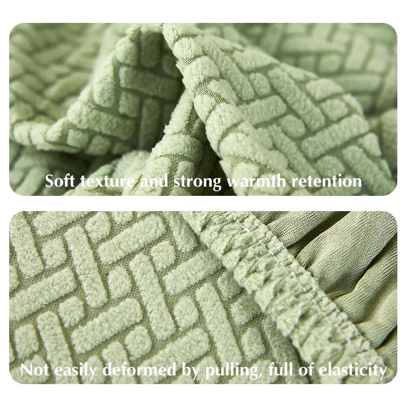 1PC JacquardSofa Cushion Cover Thicken Non-Slip Solid Color Couch Slipcover Suitable For Living Room L-Shape 1/2/3/4-Seater Sofa 3