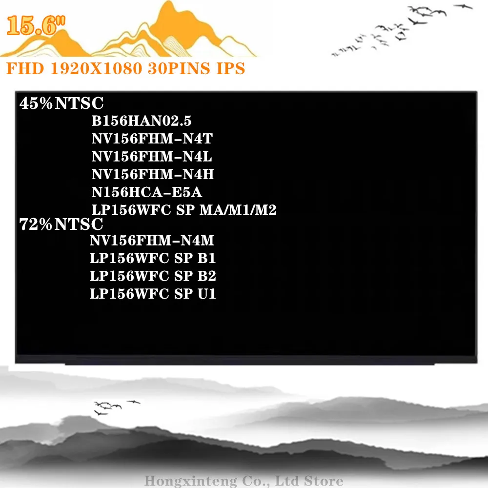 Livre Shiipping 15.6 Polegada 1080p Ips Edp 30 Pinos Lp156wfc sp m1 Caber Lp156wfc sp m2 ma N156hca-e5a Nv156fhm-n4t N4l N4v B156han02.5 - Imagem 5