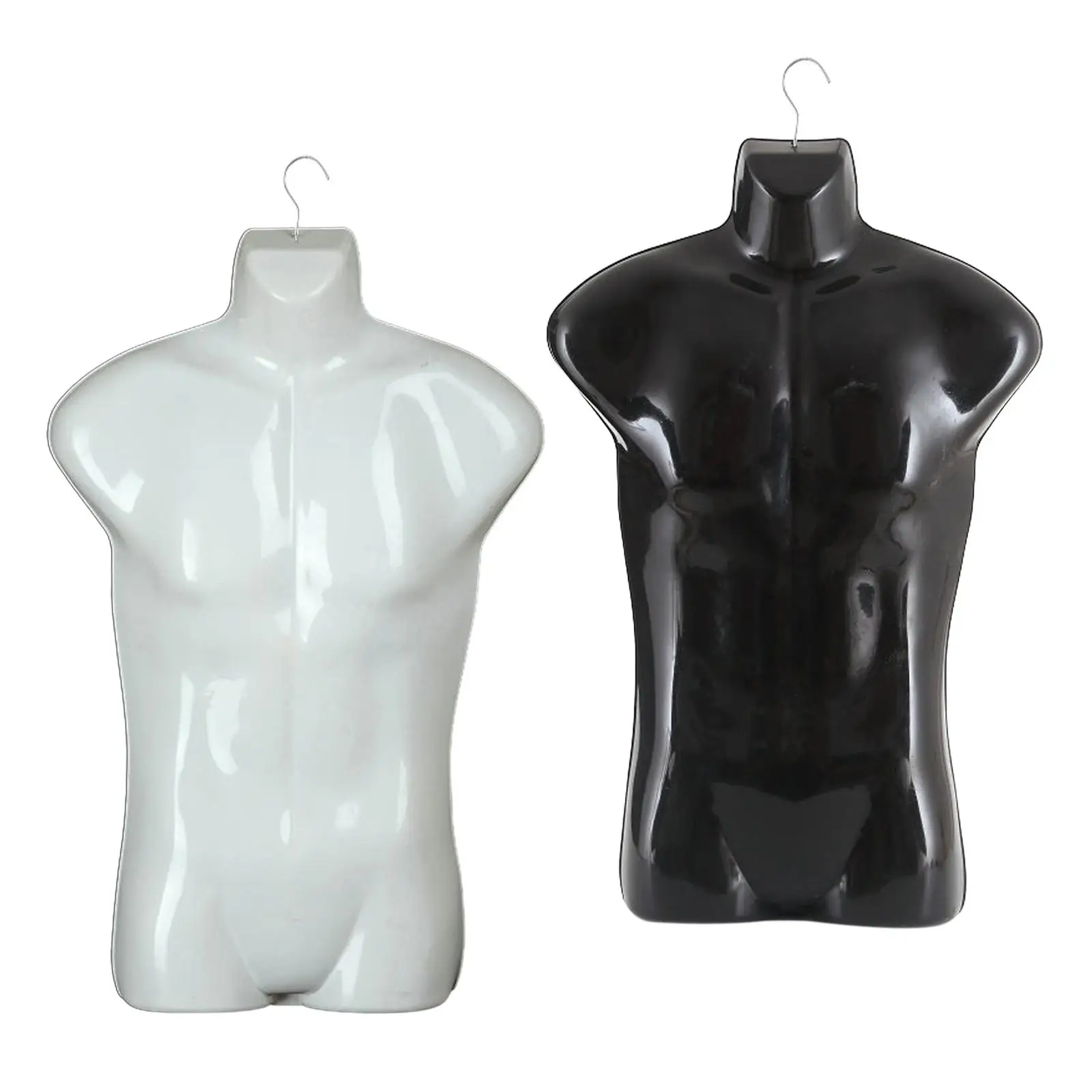 Male Mannequin Hanger Half Body Display Stand Professional Hanging Hook for Retail Store Market Window Garment Vendors Shop