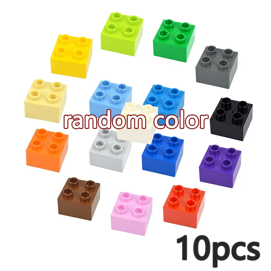 10-Piece Set of Large Colorful Building Blocks