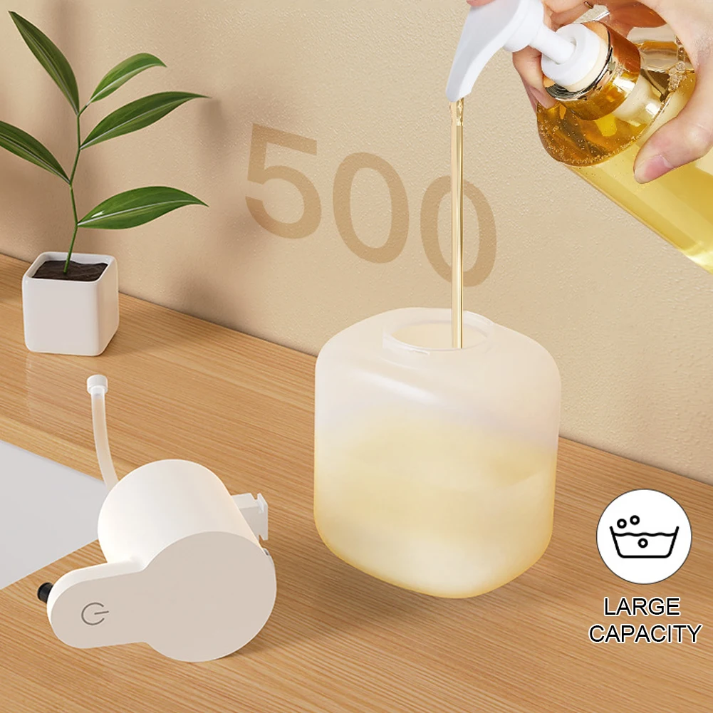 550ml Automatic Soap Dispenser IPX5 Waterproof Touchless Liquid Soap Dispenser 4 Gears Dish Soap Dispenser for Kitchen Bathroom 6
