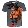 Cartoon Dragon Ball Z Top Kids 3D Print Short Sleeve Anime O Neck T-shirt Tees Children Soft T-shirts Boys' Casual Clothes Tops 3