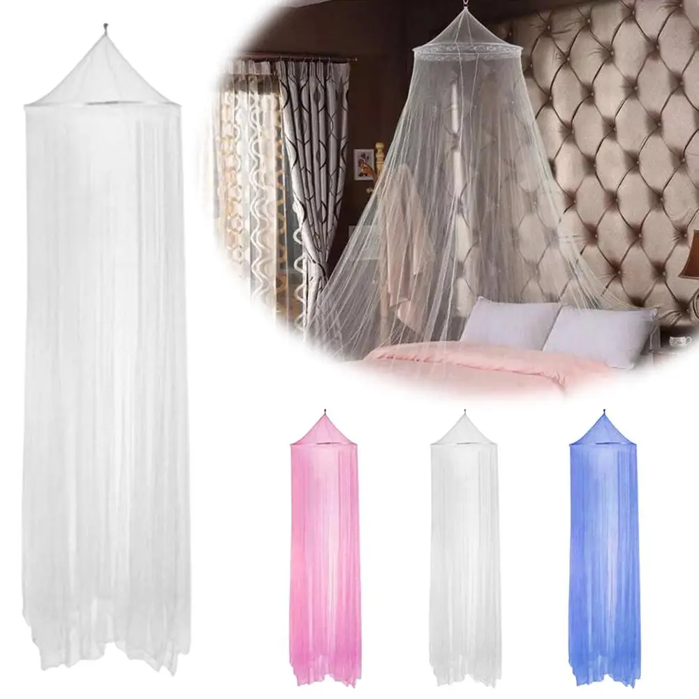 Description Picture 3 of itemSummer Home Dome Mosquito Net For Double Bed Summer Polyester Mesh Fabric Home bedroom Bedding Princess Girl Insect Net