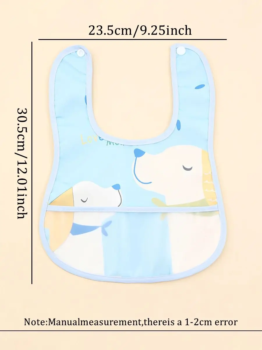 Description Picture 6 of itemRandom pattern 6/8 piece set baby rice pocket baby waterproof saliva towel baby bib bib eating bib