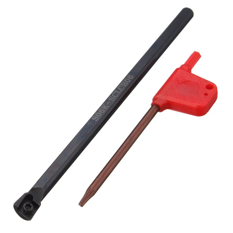 

Machine S06K-SCLCR06 6mm*123mm Turning Tool Holder Internal Turning Tools Screw Locked Cnc Lathe For Ccmt060204 Inserts New