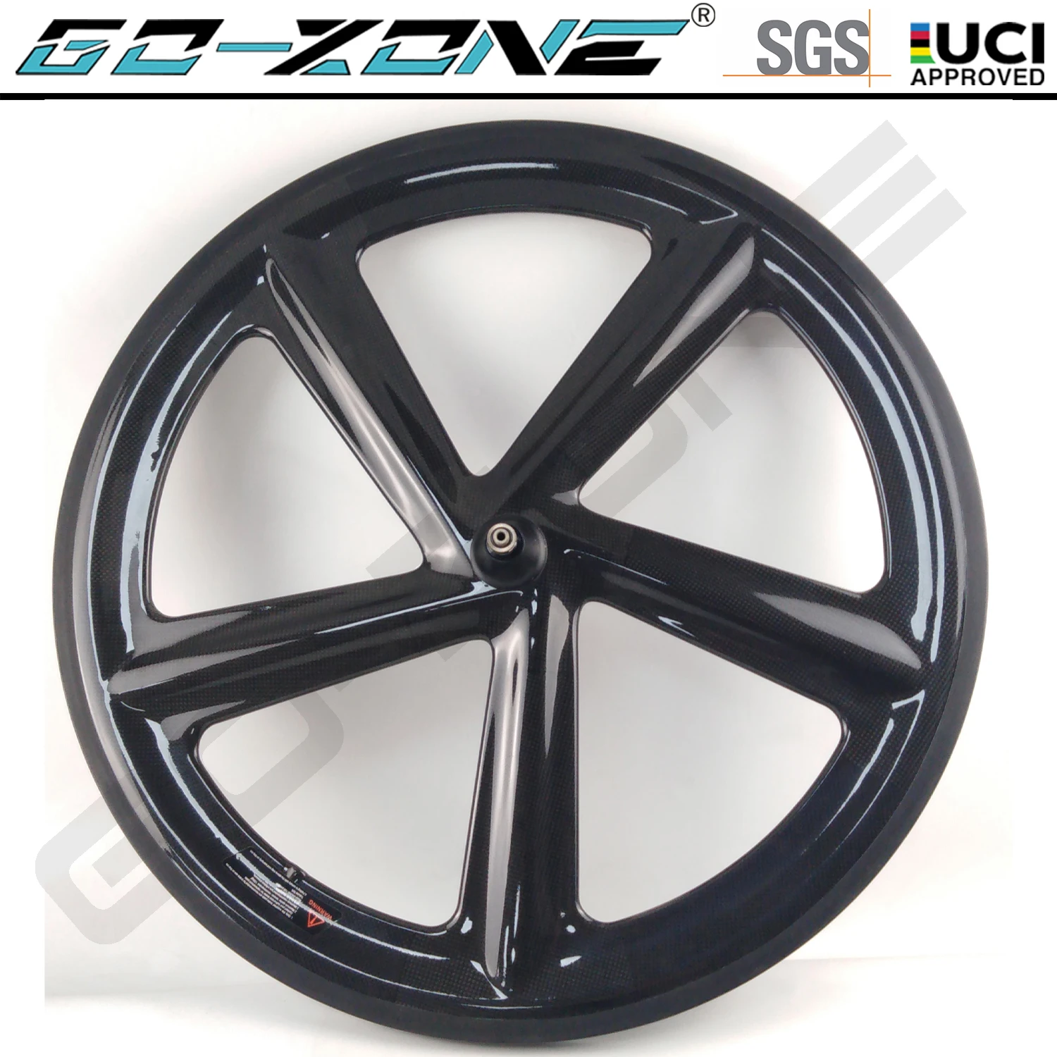 

700c Carbon Road 5 spoke wheel Rim Brake 23mm Width 66mm Height Clincher Road / Track Fixed Gear V Brake Wheels