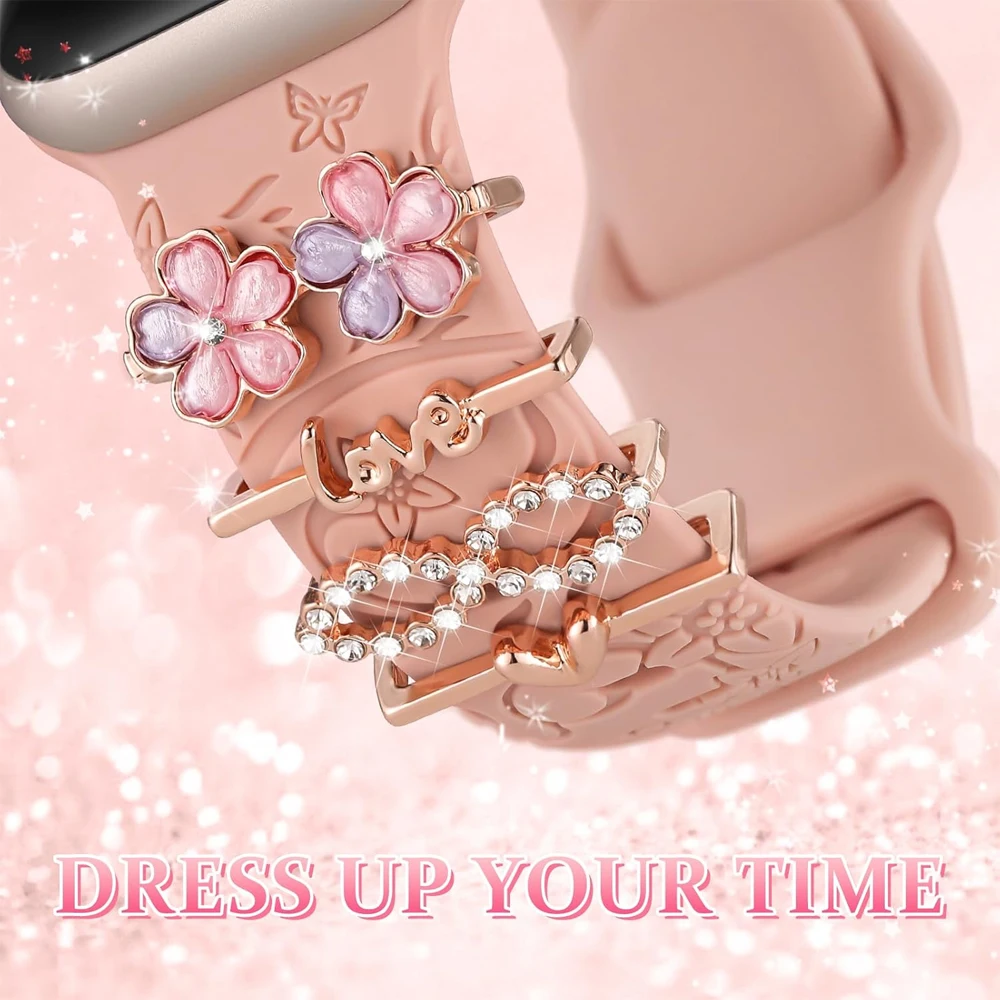 Stylish Decorative Charms for Watch Bands - Accessory Rings for Customizing Your Strap