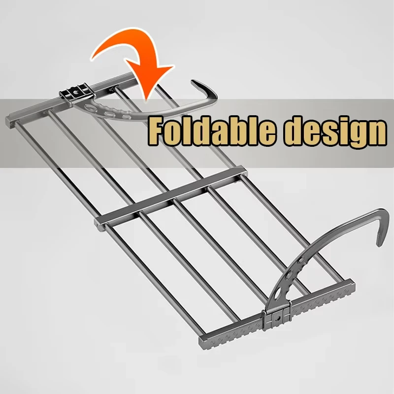 Extendable Clothes Drying Rack for Balcony and Bedroom