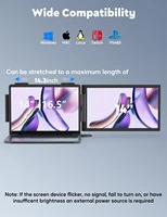 Amoudo Portable Monitor 14 Inch FHD 1080P IPS Screen Laptop Monitor Extension Dual Screen for Laptop Windows Mac Android - Image 2