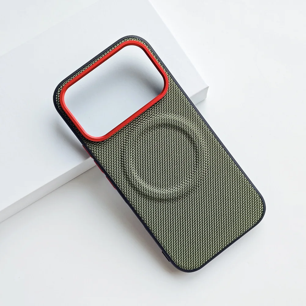 Enhanced Magnetic PU Leather Phone Case with Wireless Charging Compatibility