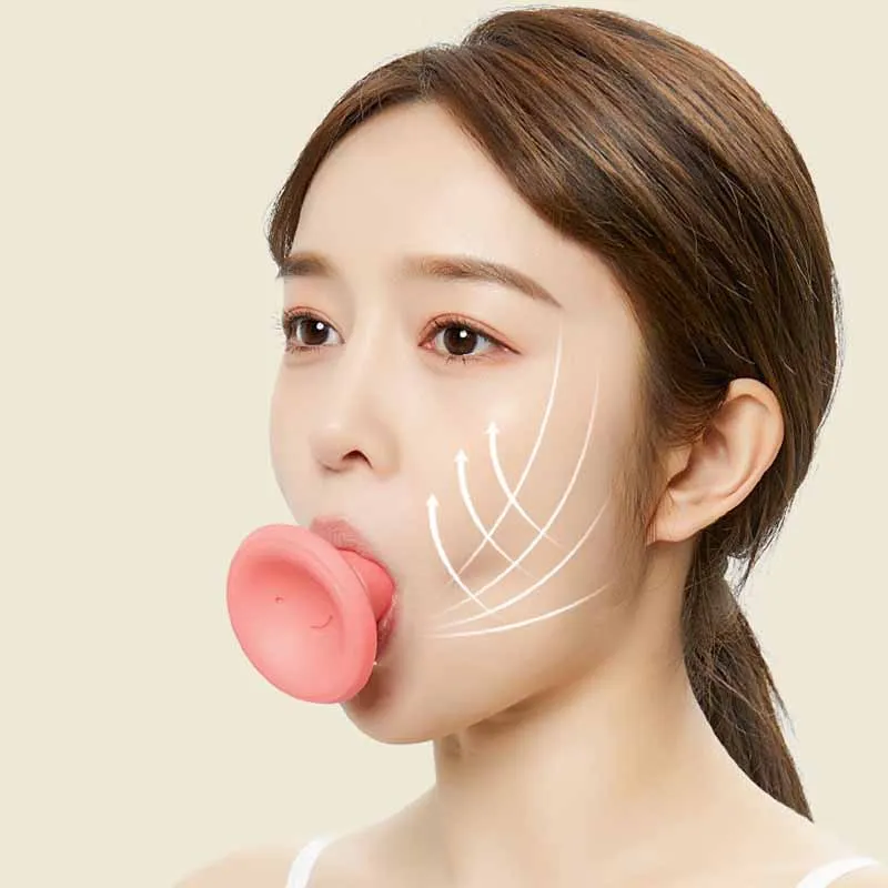 New Silicone Face Facial Lifter Slimming Face Lifter Double Thin Wrinkle Removal Blow Breath Exerciser Masseter Muscle Line Tool images - 6