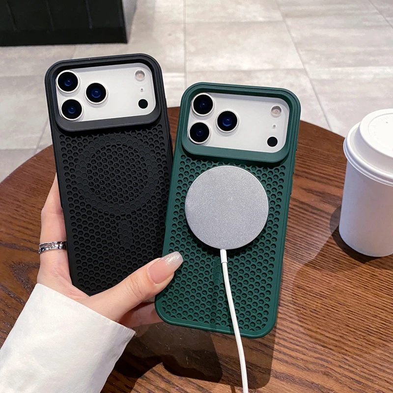 Magnetic Honeycomb Heat Dissipation Breathable Cooling Phone Case
