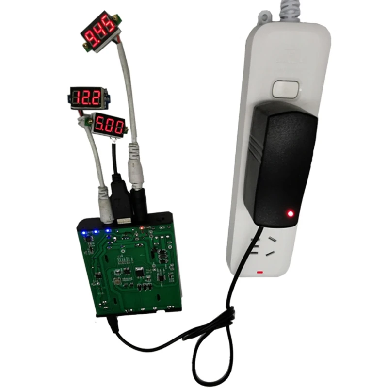 자동차 DVR 무선 라우터 모뎀 휴대폰 등용 UPS 전원 공급 장치 박스, DIY 18650 배터리, USB 5V, 9V, 12V 출력