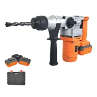 Heavy duty electric hammer drilling rig rotary impact electric drill with 2 * 4.0AH battery plastic toolbox 2