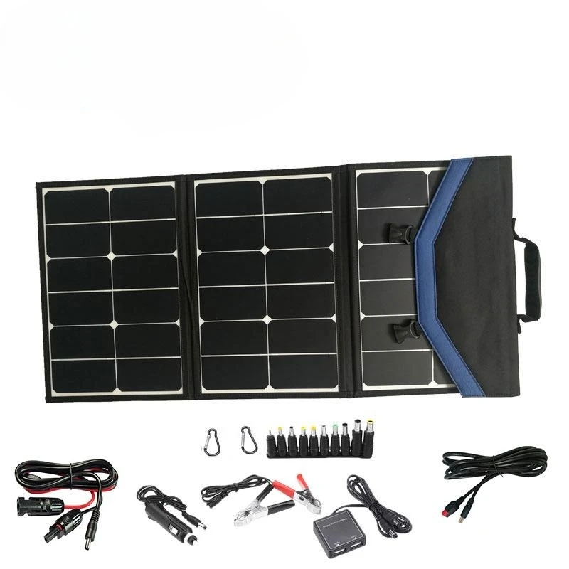 Pakistan Prezzi All'Ingrosso Supporto Esterno Pieghevole 60W Sunpower Bag Pannello Solare Per Batteria