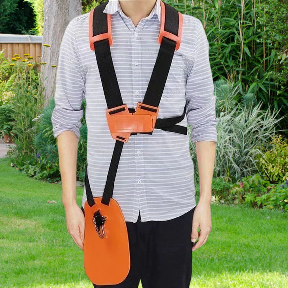 Cintura per imbracatura Tosaerba Doppia tracolla Comfort Risparmio di manodopera Cintura imbottita per decespugliatore Trimmer Potatore da giardino - immagine 3