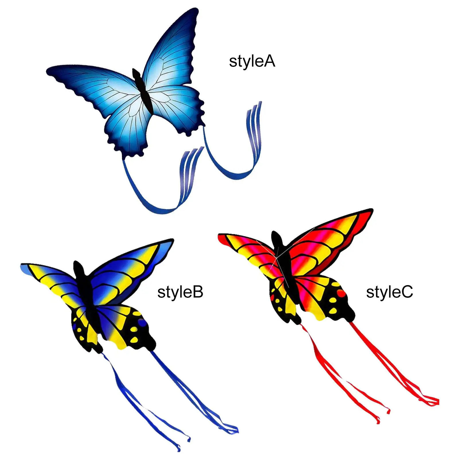 Funny Butterfly Kite Flying Game, Outdoor Sports, Colorful Toys, Playing Games,