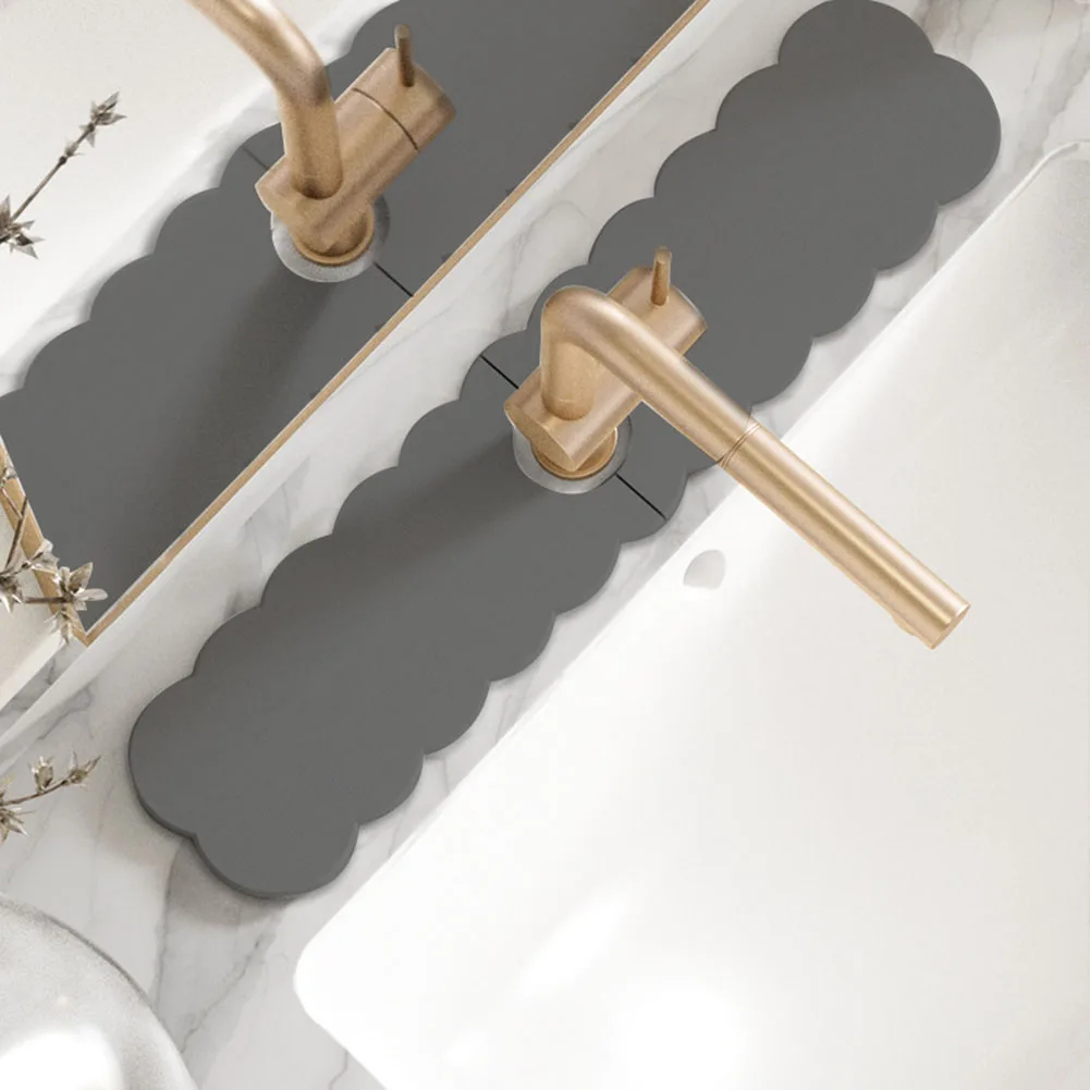 빠른 건조 규조토 싱크 트레이, 보습 방지 탭 스플래시 매트, 욕실 카운터용 