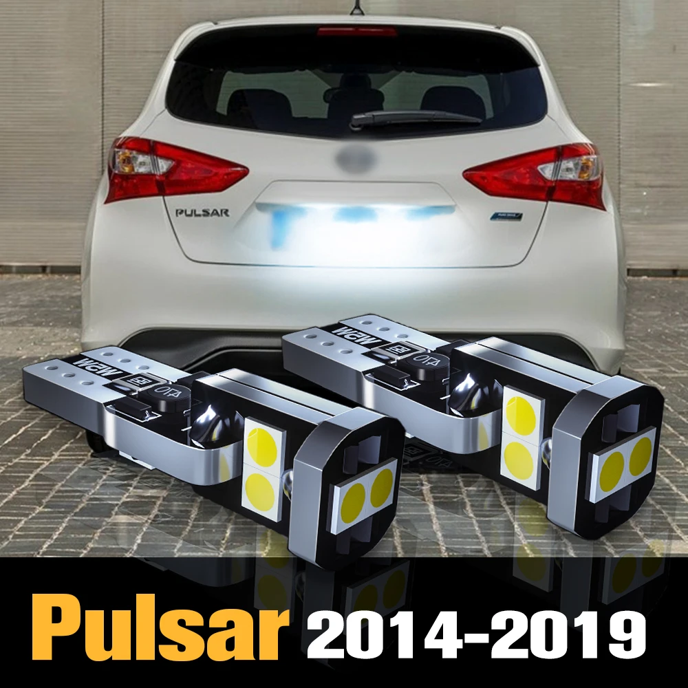 

2pcs Canbus LED License Plate Light Lamp Accessories For Nissan Pulsar C13 2014 2015 2016 2017 2018 2019