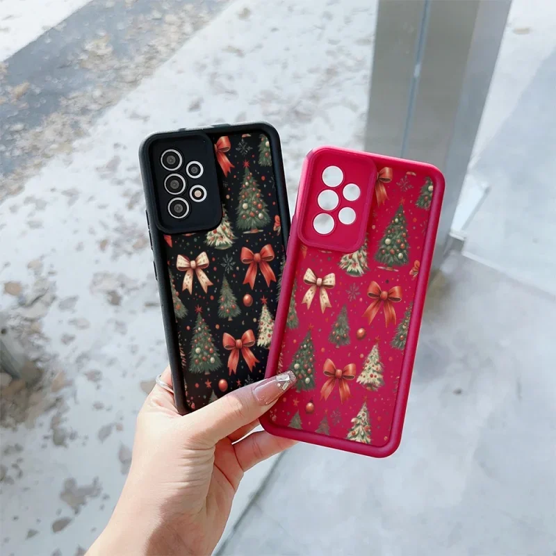 Festive Christmas Soft Silicone Shockproof Phone Case - New Year Gift Cover