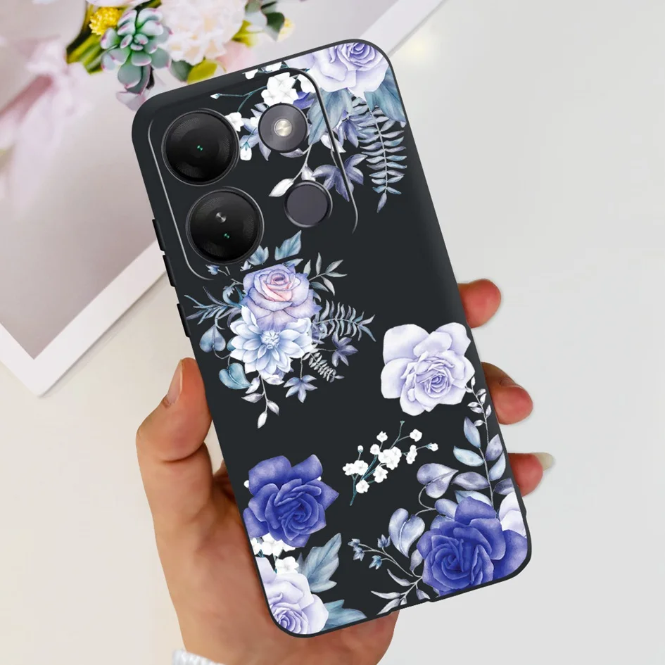 Stylish Patterned Soft Silicone Phone Back Cover