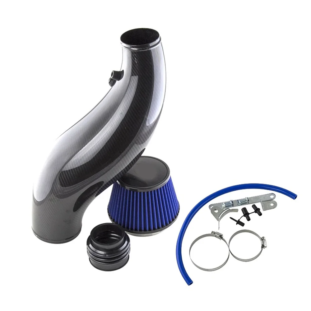 Car Air Intake Pipe For Honda Civic 92-00 EK EG Air Filter Intake Pipe Black Red Blue Real Carbon