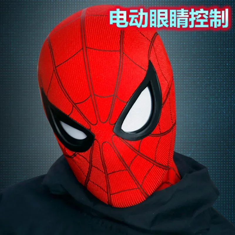 MODRYER Spiderman Masque Loin d'Accueil Coiffures avec des yeux qui peut  être ouvert et fermé Film cosplay Halloween Tête couverte Film Cos Props  Costume,Red : : Mode