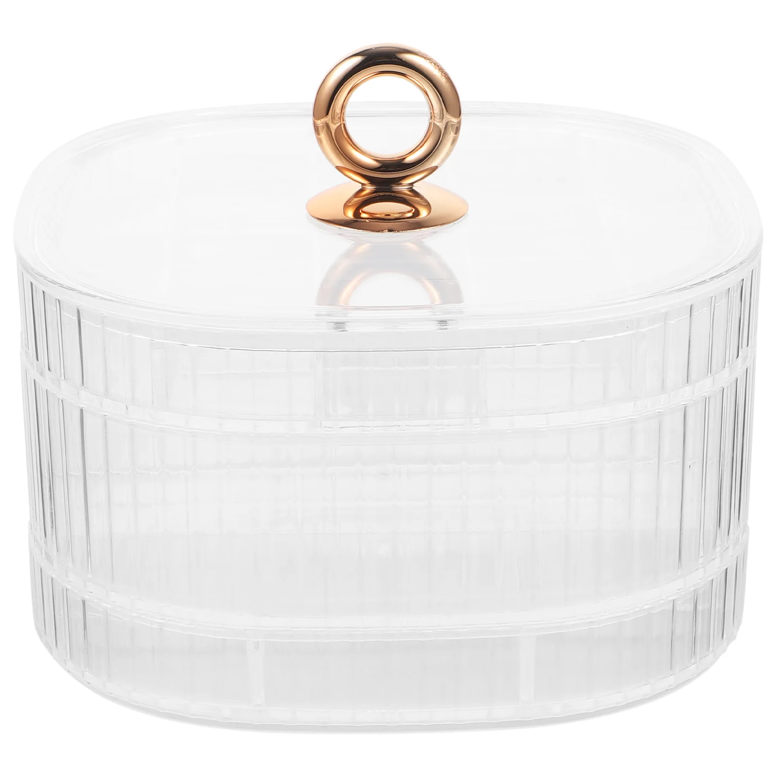

Dressing Table Jewelry Storage Container 3-layer Multi-grid Earring Ring Box