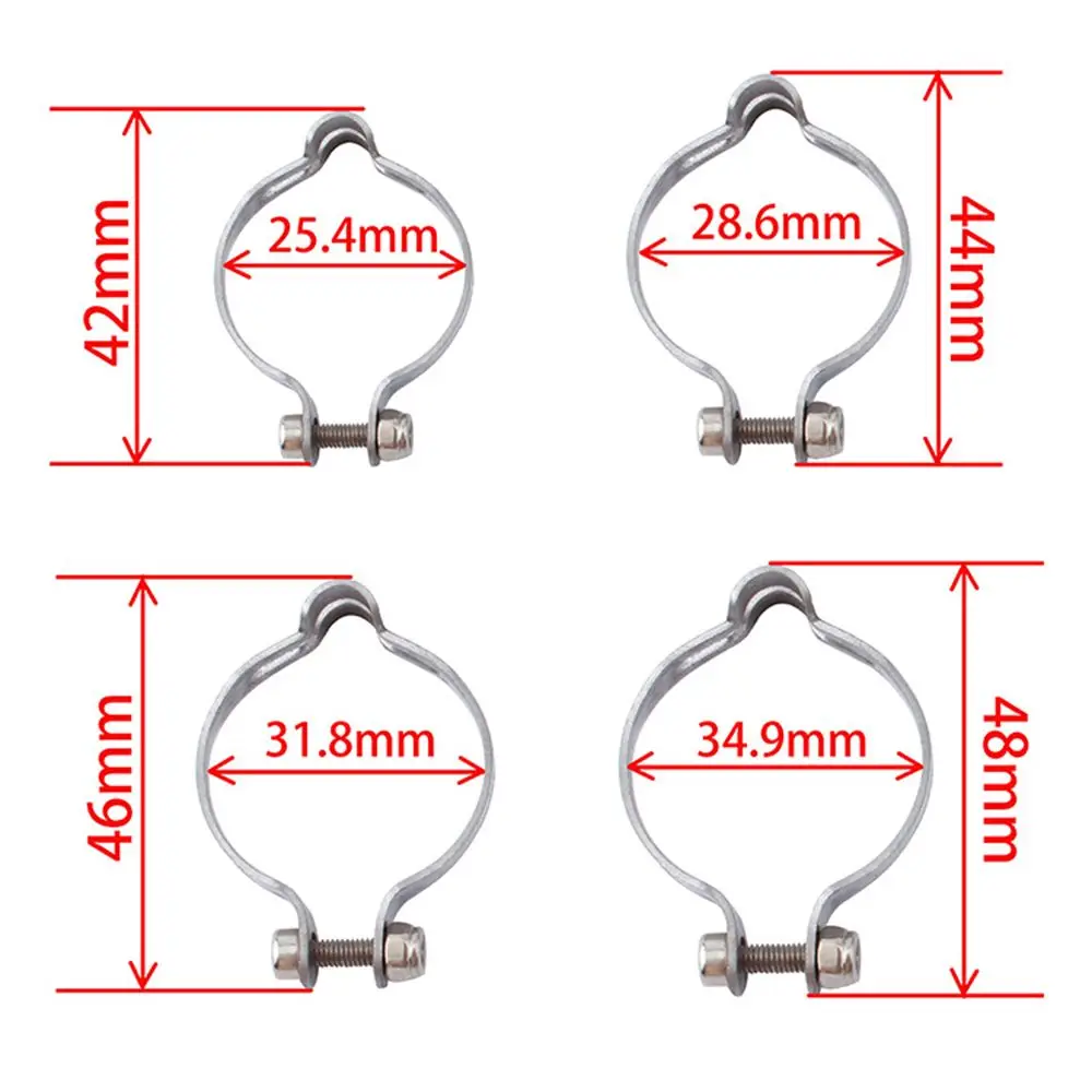 Brake Line Clamp Stainless Steel Wire Fixed Ring Organization Bicycle Pipe Buckle Cable Clip Bike Parts Accessories