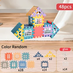Large - Scale Building Block Set for Creative Construction and Design Play (48pcs)