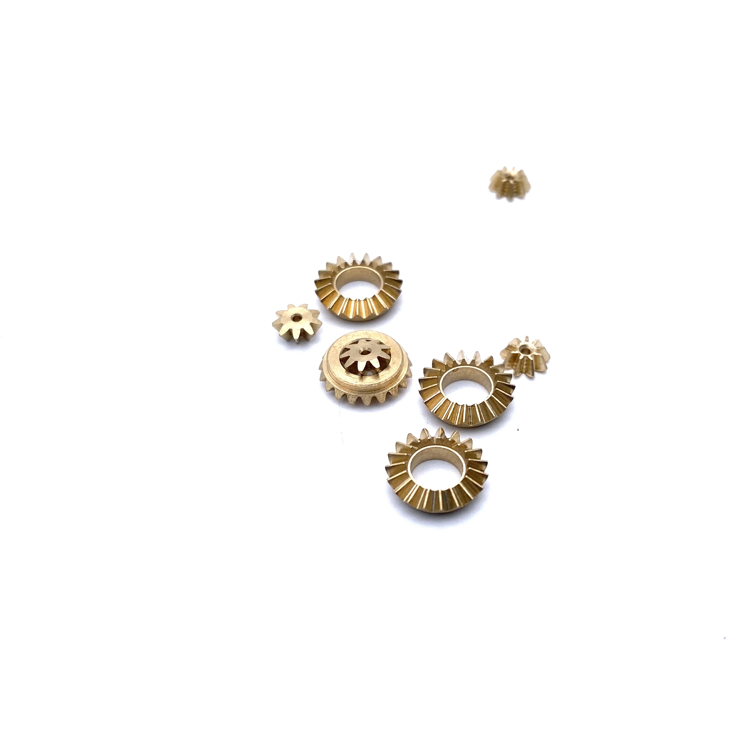 Motor Gear Transmission Gear Precision Brass Bevel Gear 0.5M 9T 19T 90-Degree Reduction Drive DIY Micro Model Car