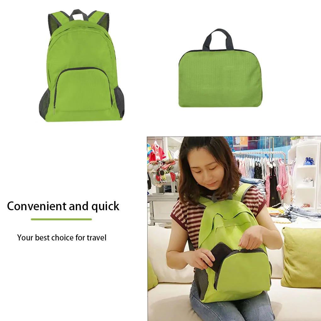 Mochila de viagem portátil ao ar livre unisex, Pacote impermeável anti-roubo, Mochila escolar dobrável, Mochila de aventura unisex