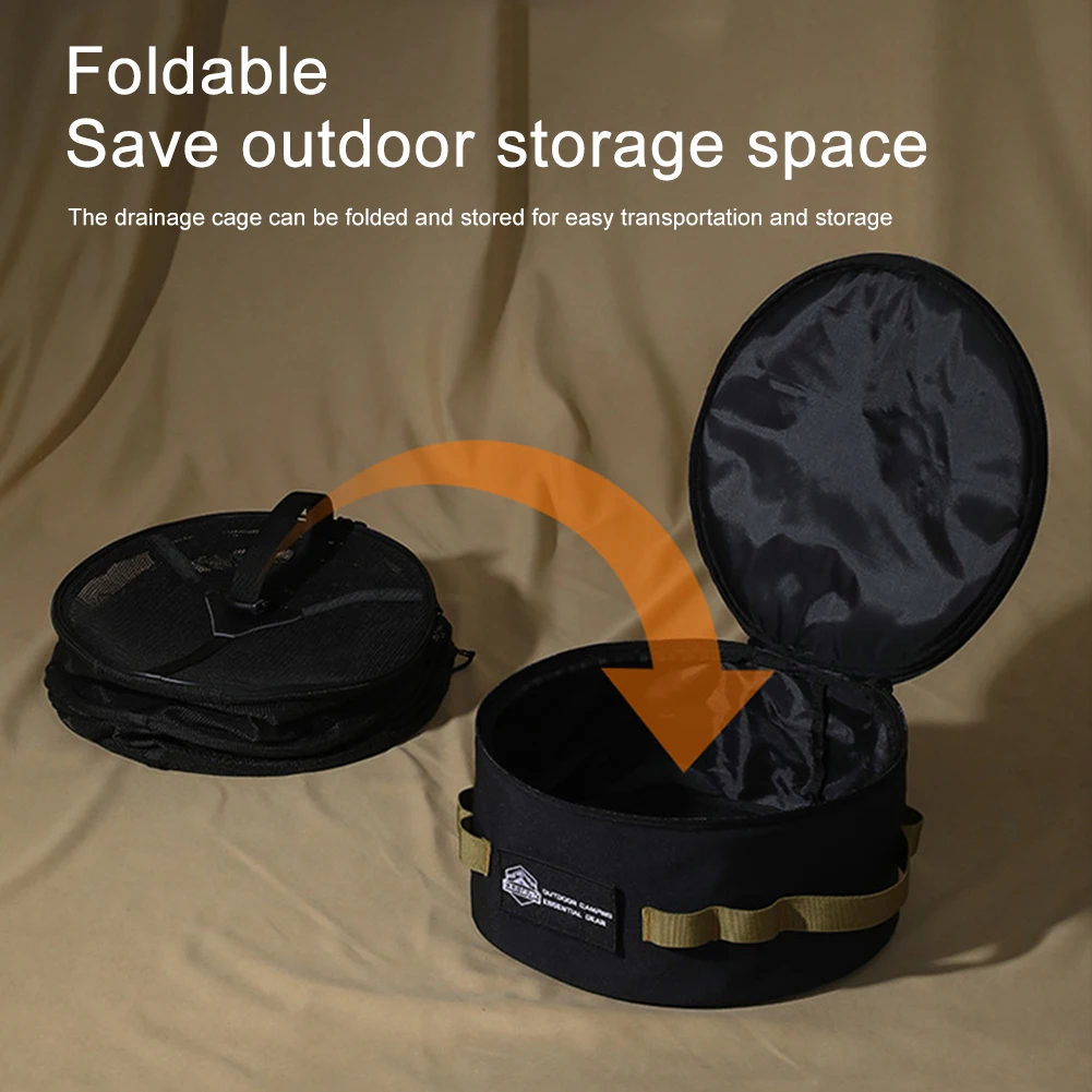 Camping Storage Bag Fall Resistance Tableware Tool Organizer Pot Cookware Holder