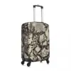Vintage Snakeskin Suitcase Cover Snake Skin Print Animal Useful Cruise Trip Protector Luggage Supplies Holiday 3