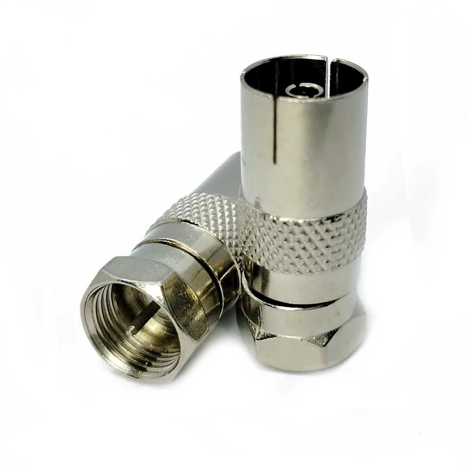 Convertore da F a TV F maschio a TV femmina Cavo antenna Adattatore Connettore coassiale RF per IEC PAL DVB-T  13