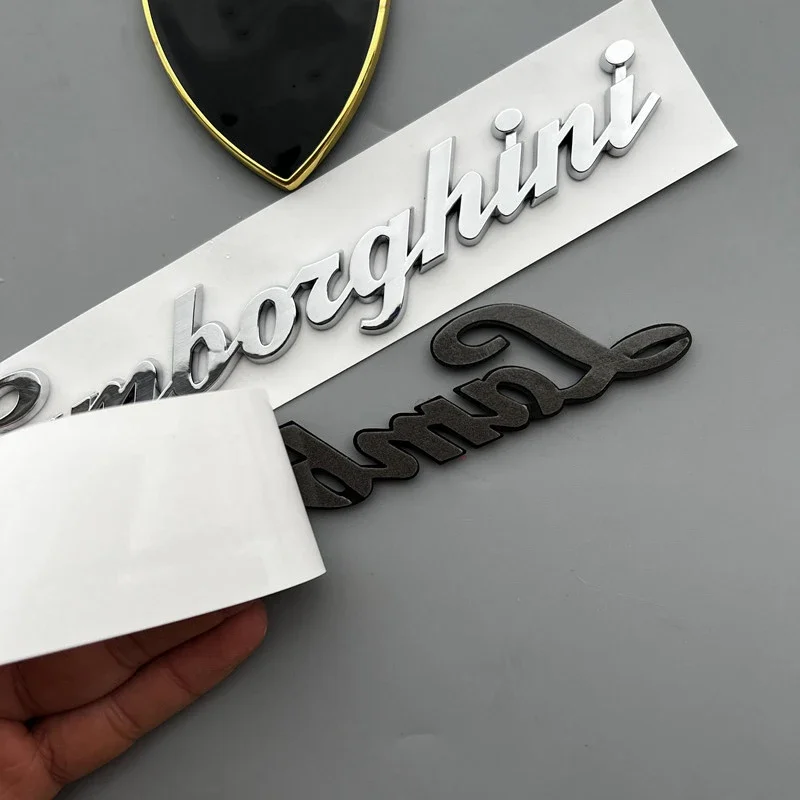 

Labels Nameplate For Lamborghini Logo Sticker Auto Car Rear Trunk Sticker For Lamborghini LP610 LP570 Urus Aventador Car Styling