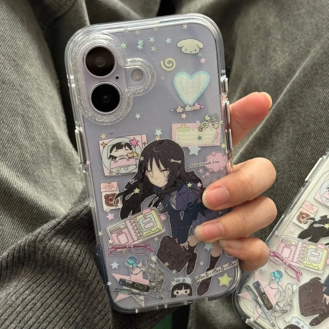 Creativity Twinkle Cute Anime Girl Phone Case - Funny Back Cover
