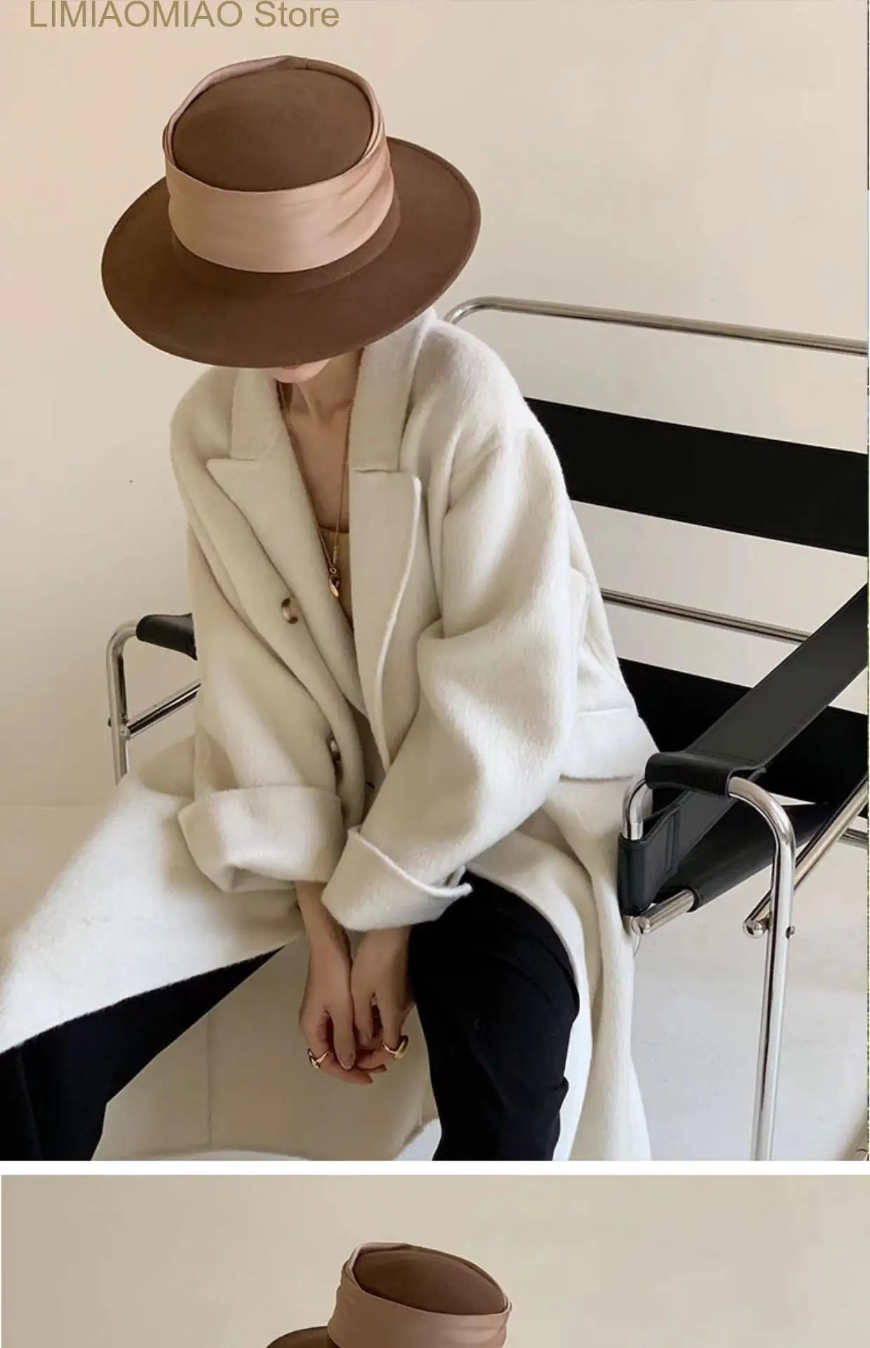 New autumn Winter Women's Fashionable real woolen coats outerwear Plush lamb woolen jackets