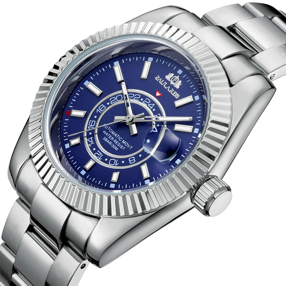 Automatic Mens Watches Top Luxury Brand Sport Mechanical Watch For Men Fashion Full Stainless Steel AAA Clocks Relogio Masculino |